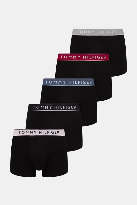 Tommy Hilfiger boksarice moške z bombažem paket 5 kosov črna UM0UM03899