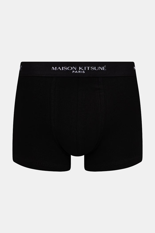 Maison Kitsuné bokserki 3-pack czarny QM03600KA0041