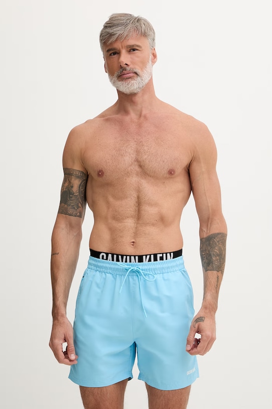 Calvin Klein szorty kąpielowe męskie niebieski LV00N61015