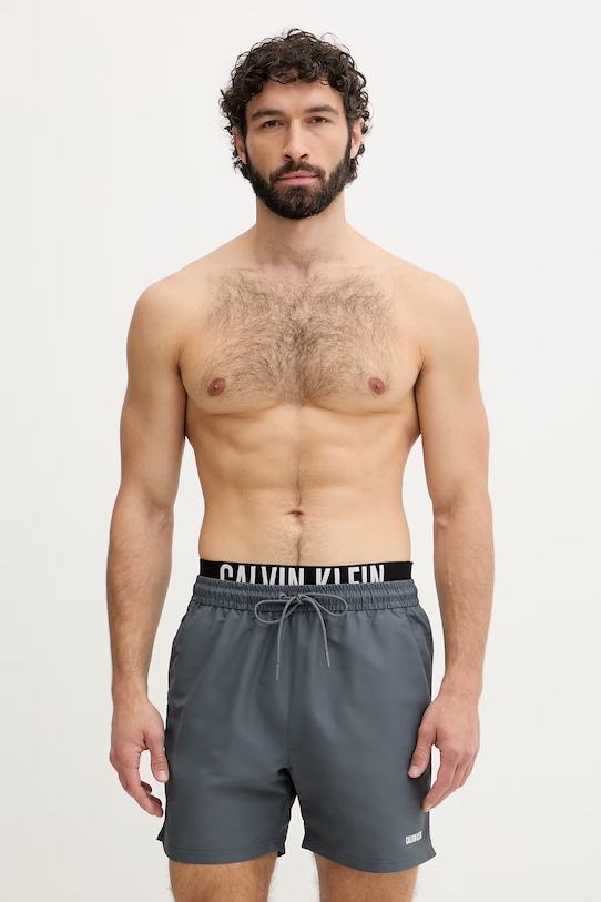 Calvin Klein pantaloncini da bagno da uomo grigio LV00N61015