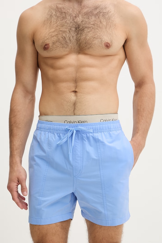 Calvin Klein pantaloncini da bagno da uomo LV00N61017 blu SS26