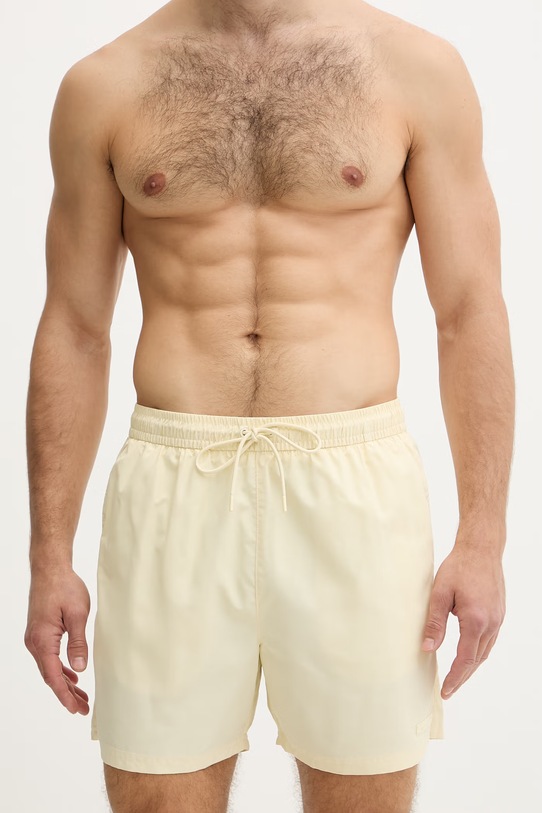 Calvin Klein σορτς μαγιό Ανδρικά LV00N61027 κίτρινο SS26