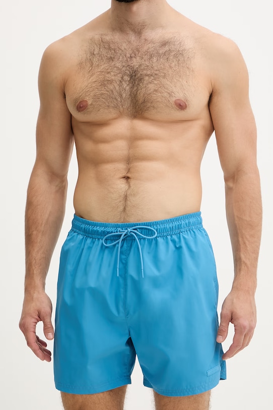 Calvin Klein kopalne kratke hlače moške LV00N61027 modra SS26