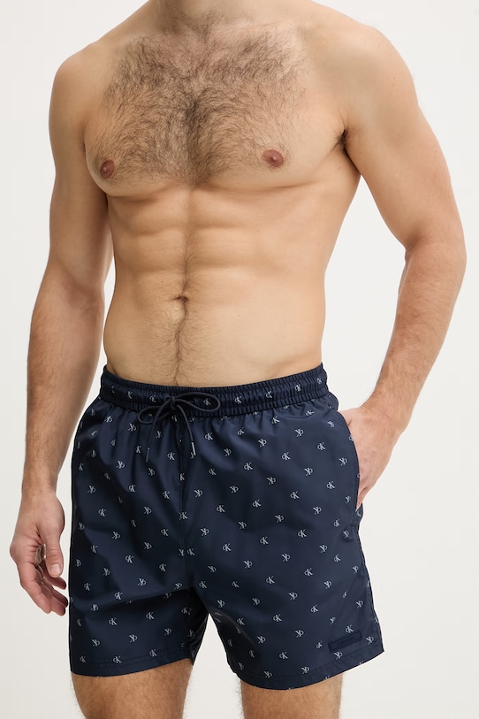 Calvin Klein kopalne kratke hlače moške LV00N61027 mornarsko modra SS26