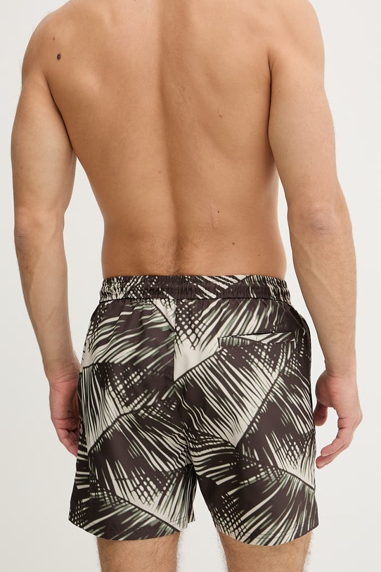 Ρούχα Calvin Klein σορτς μαγιό Ανδρικά LV00N61027 καφέ