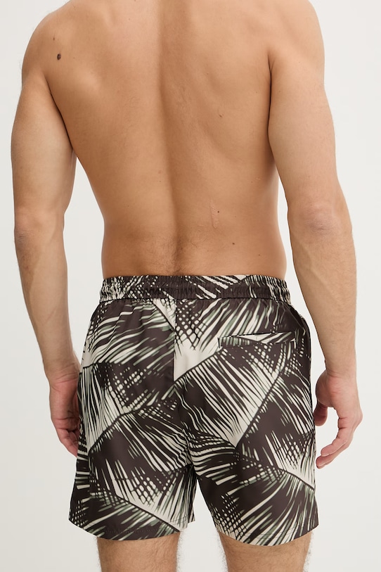 Oblačila Calvin Klein Kopalne kratke hlače moške LV00N61027 rjava