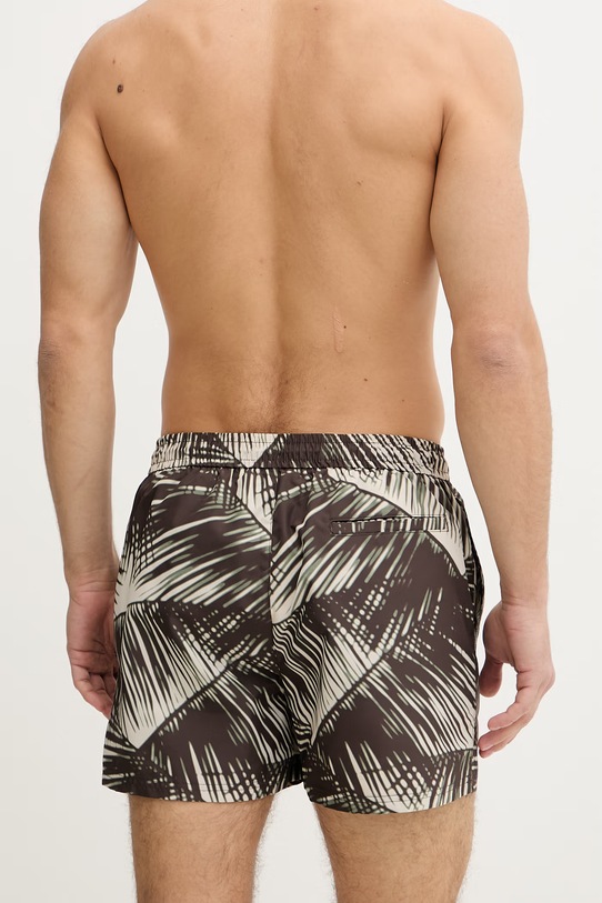 Ρούχα Calvin Klein σορτς μαγιό Ανδρικά LV00N61028 καφέ