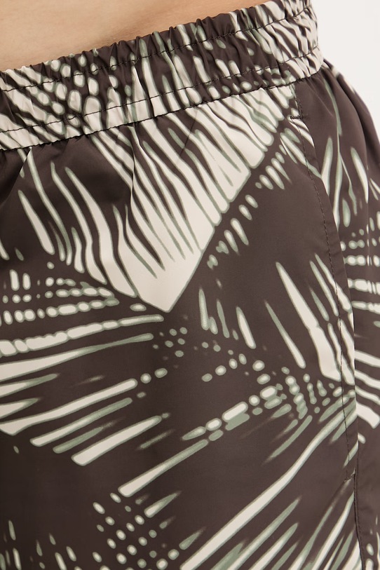 Calvin Klein σορτς μαγιό Ανδρικά καφέ LV00N61028