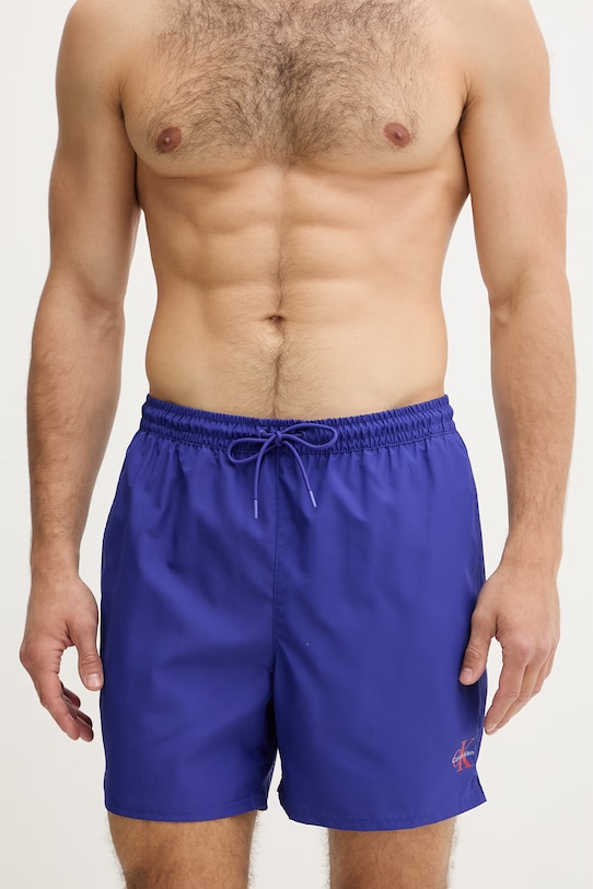 Calvin Klein Pantaloncini da bagno da uomo LV00N61045 blu navy SS26