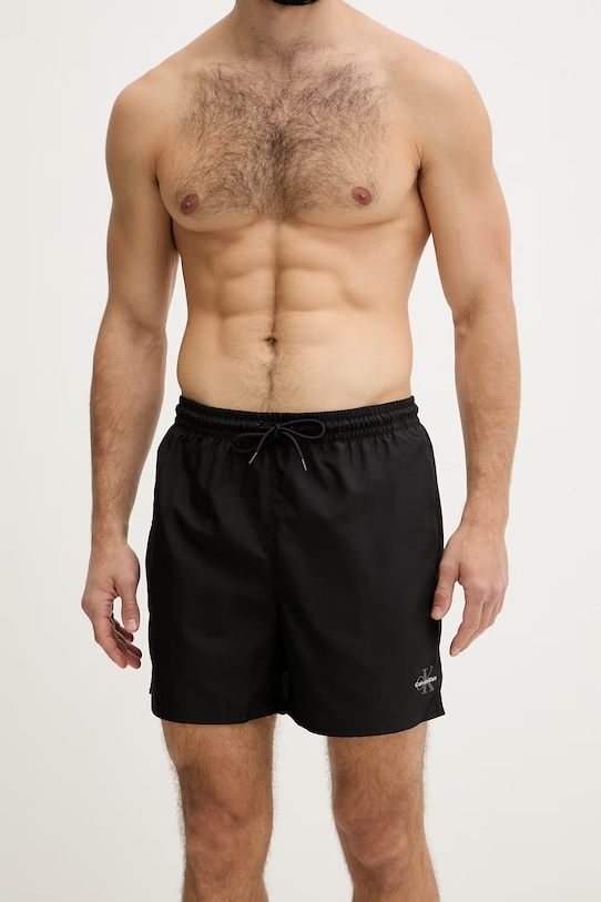 Calvin Klein kopalne kratke hlače moške LV00N61045 črna SS26