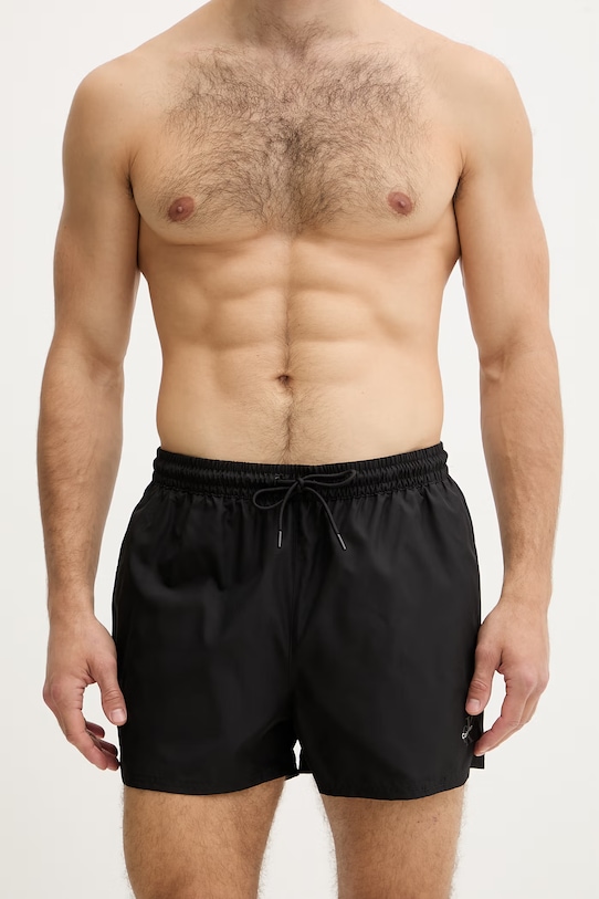 Calvin Klein pantaloncini da bagno da uomo LV00N61046 nero SS26