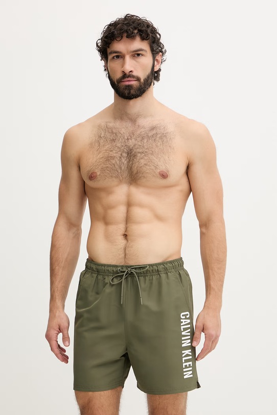 Calvin Klein pantaloni scurți de baie bărbați verde LV00N61047