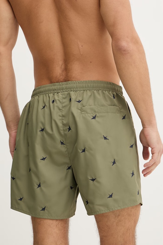 Odzież Aeronautica Militare spodenki do pływania męskie BW0232UCT04317 zielony