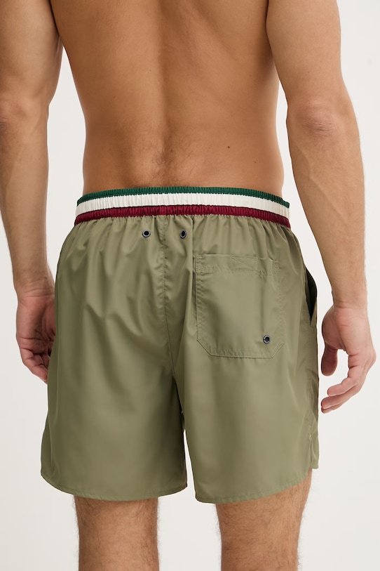 Odzież Aeronautica Militare szorty kąpielowe męskie BW0233UCT02967 zielony