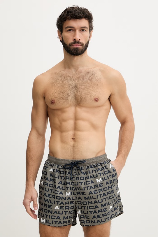 Aeronautica Militare spodenki do pływania męskie zielony BW0237UCT04318