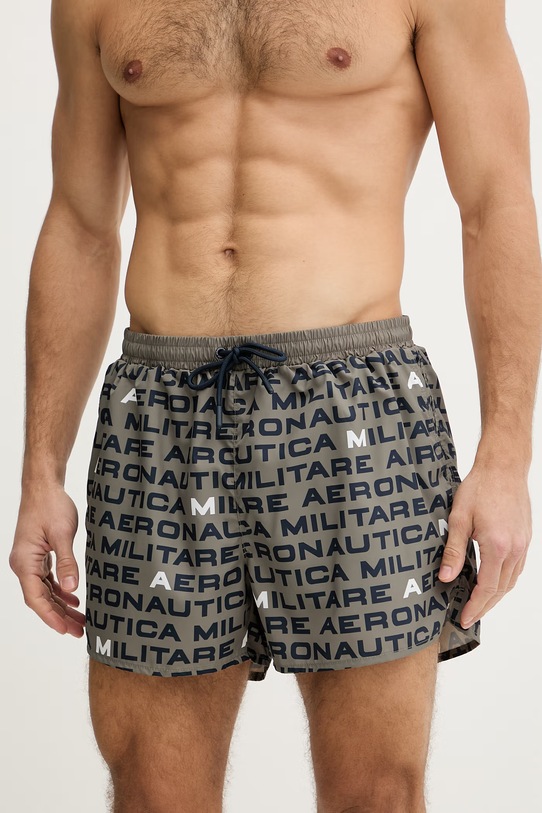 Aeronautica Militare spodenki do pływania męskie BW0237UCT04318 zielony SS26