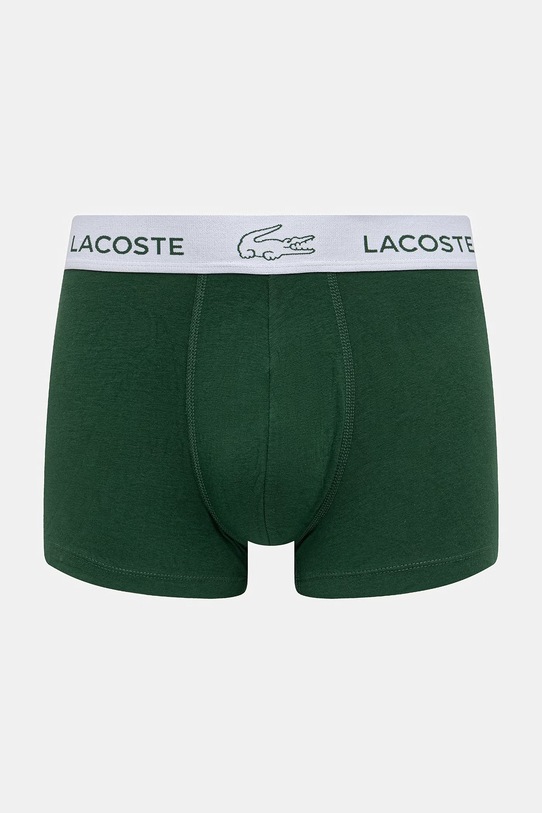 Lacoste bokserki męskie bawełniane z elastanem 3-pack 5H3583 zielony SS26