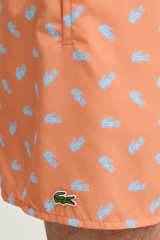 Lacoste szorty kąpielowe męskie pomarańczowy MH1851
