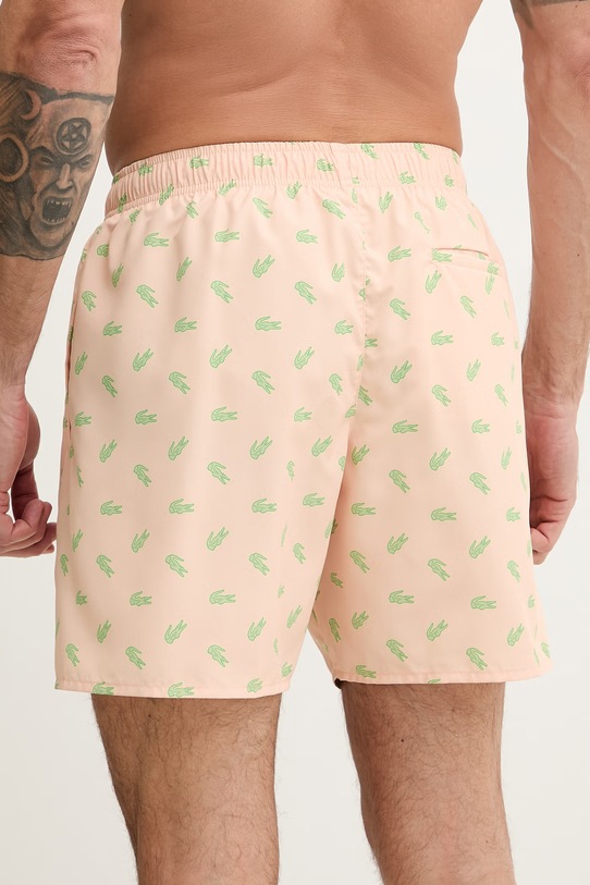 Odzież Lacoste szorty kąpielowe męskie MH1851 pomarańczowy