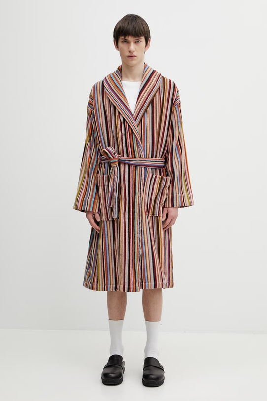 Paul Smith szlafrok bawełniany GOWN SIGNT wzorzyste multicolor M1A.681.PUSIG