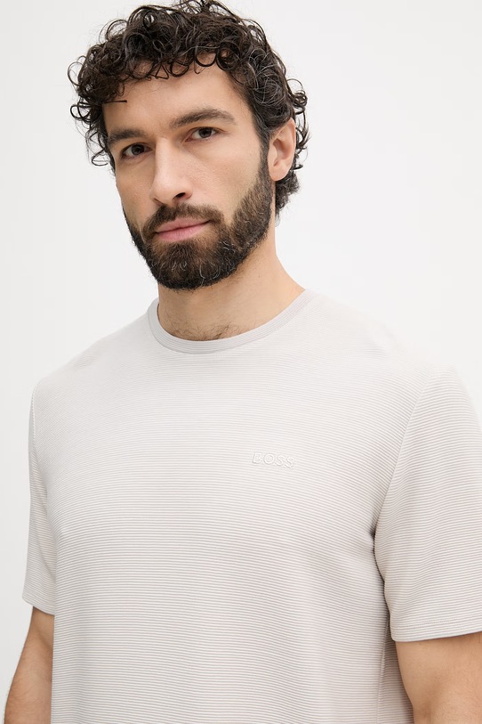 BOSS Футболка lounge мужская из модала Shirt серый 50527377