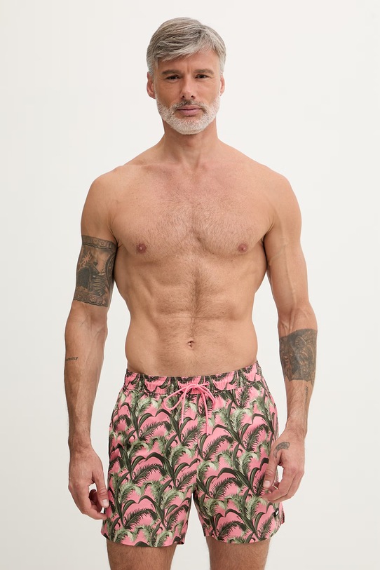 BOSS spodenki do pływania męskie różowy 50561145