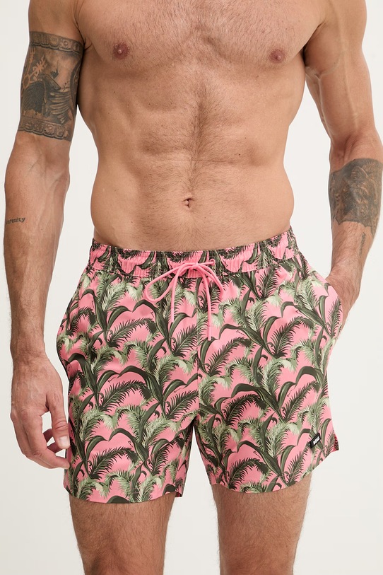 BOSS spodenki do pływania męskie 50561145 różowy SS26