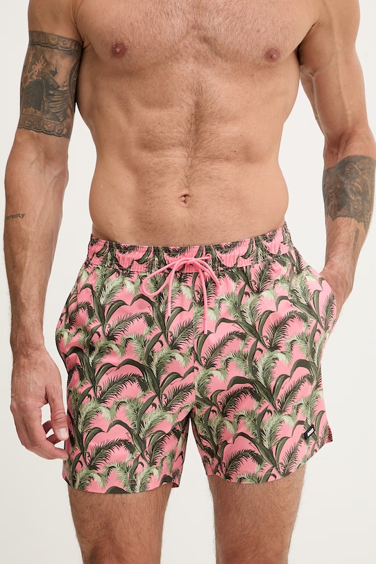 BOSS spodenki do pływania męskie 50561145 różowy SS26