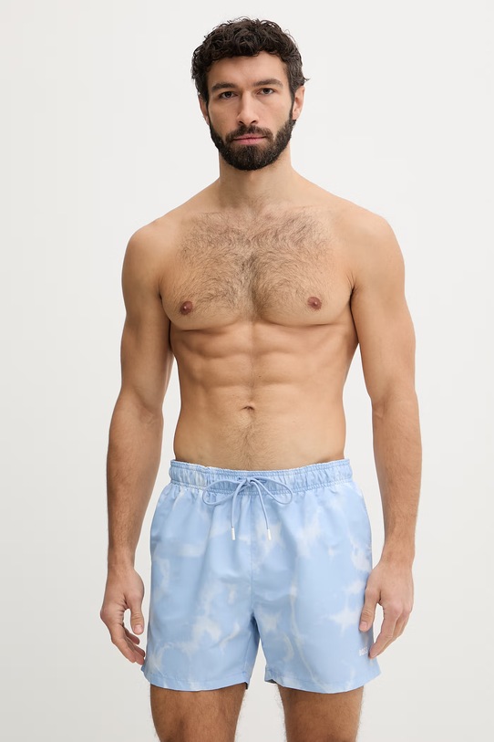 BOSS plavkové šortky pánske modrá 50561159