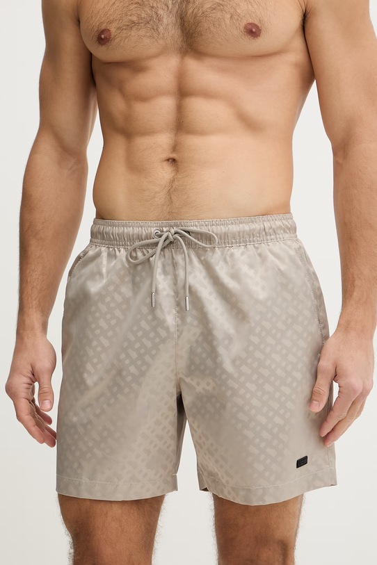 BOSS plavecké šortky mužské 50561181 béžová SS26