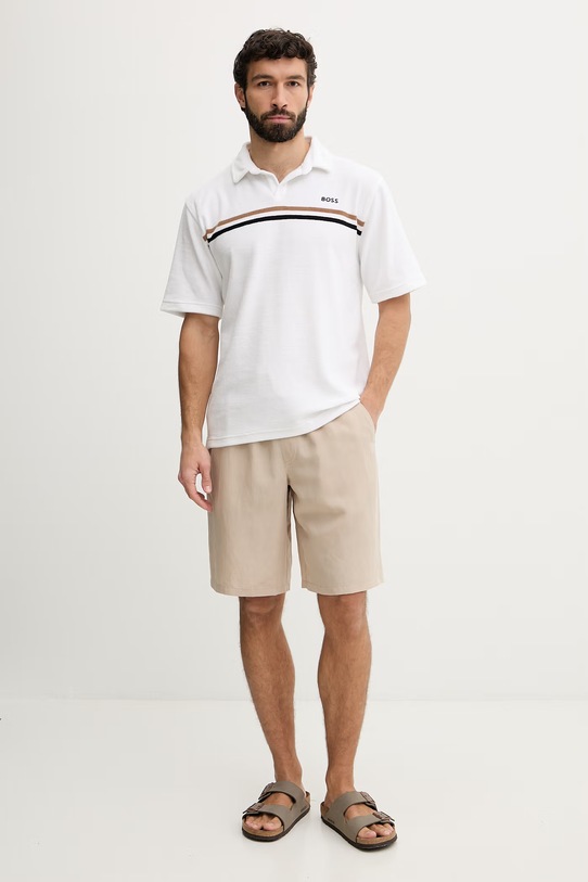 BOSS T-shirt παραλίας Ανδρικό 50561186 λευκό SS26