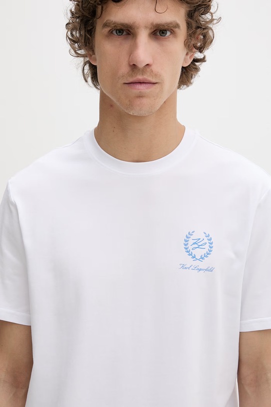 Karl Lagerfeld piżama dwuczęściowa męska bawełniana B2M45001 biały