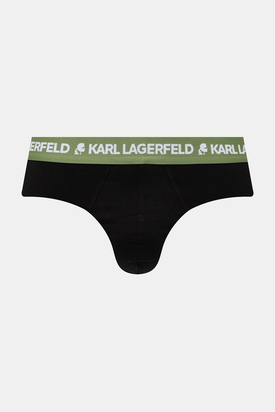 Karl Lagerfeld slipy męskie bawełniane z elastanem 3-pack A1M47018 czarny SS26