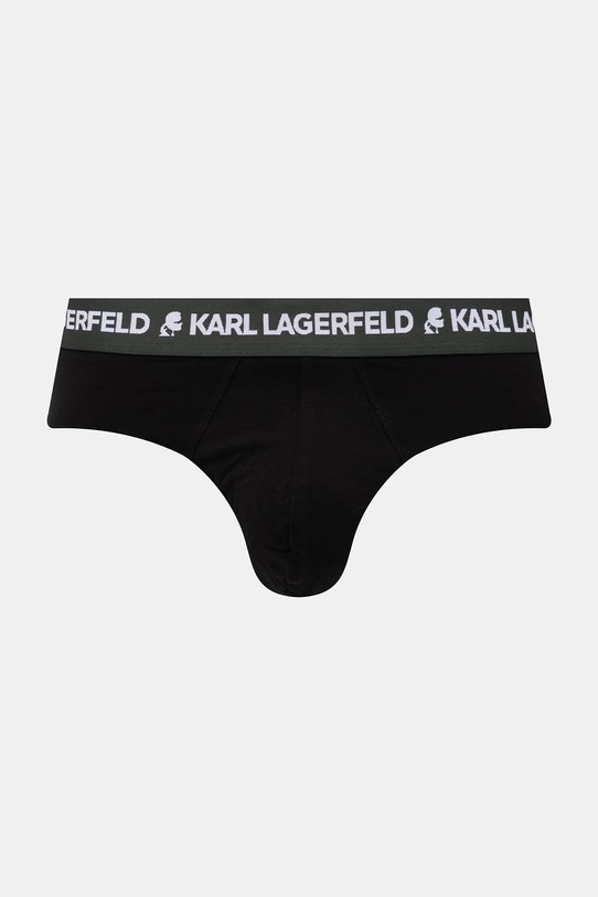 Karl Lagerfeld slipy męskie bawełniane z elastanem 3-pack czarny A1M47018