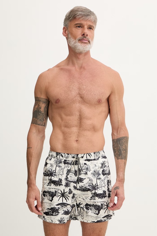 Karl Lagerfeld szorty kąpielowe męskie beżowy B2M46040
