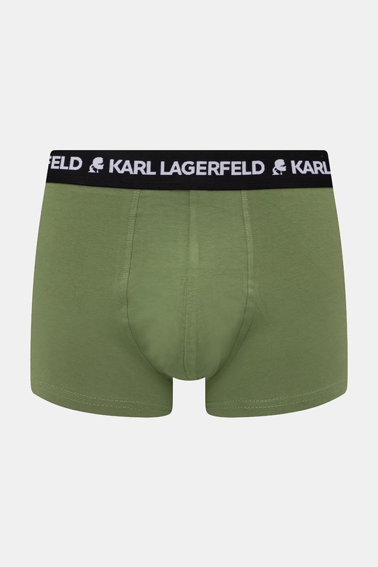 Karl Lagerfeld boxerky pánské bavlněné s elastanem 3-pack B2M47003 zelená SS26