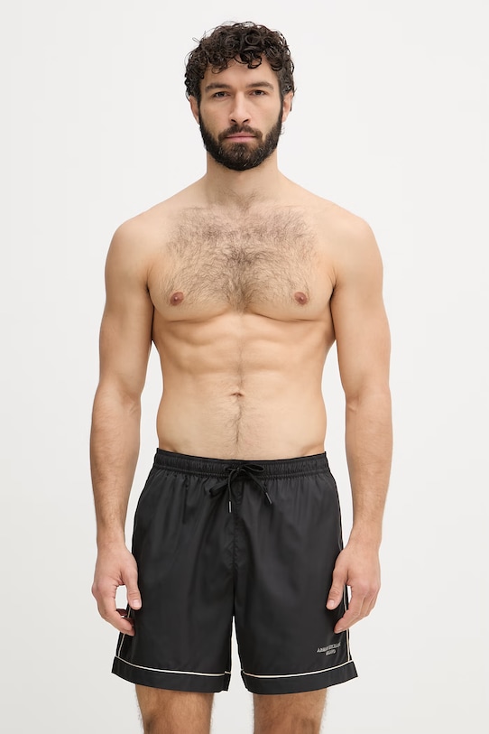 Armani Exchange pantaloncini da bagno da uomo nero XM000832.AF22590