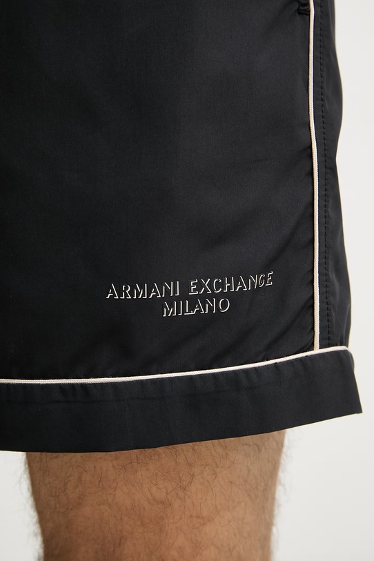 Armani Exchange pantaloncini da bagno da uomo nero XM000832.AF22590