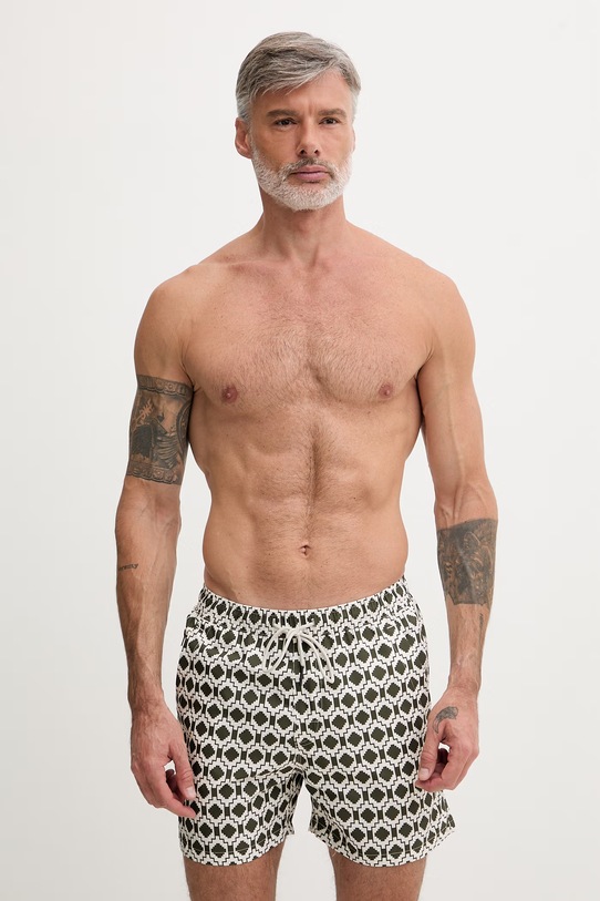 OAS Szorty kąpielowe męskie zielony 201001.1503