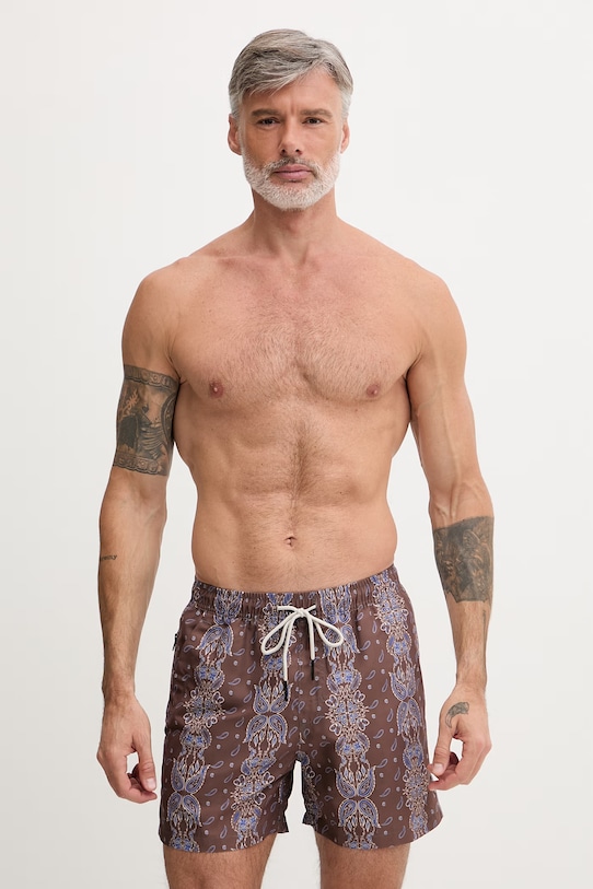 OAS szorty kąpielowe męskie brązowy 201001.1507