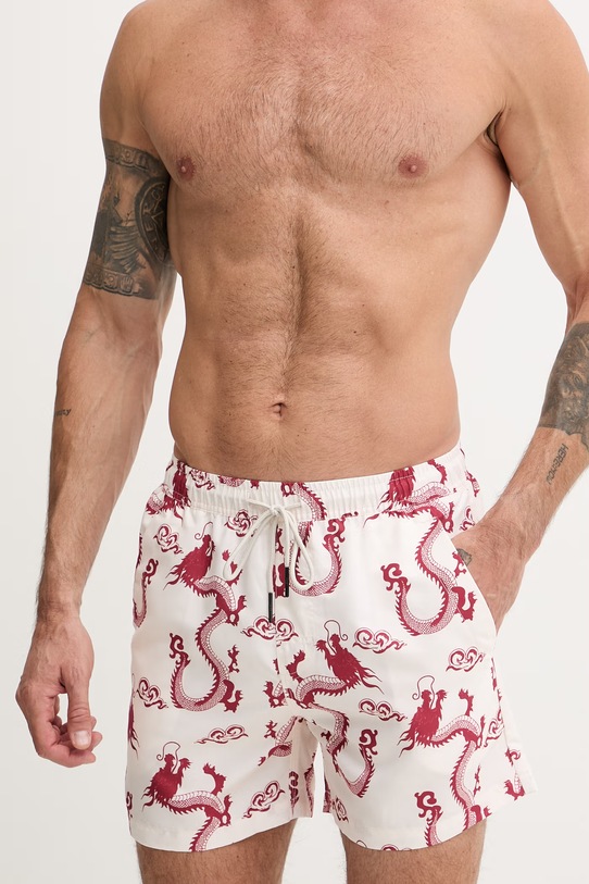 OAS szorty kąpielowe męskie 201001.1525 czerwony SS26