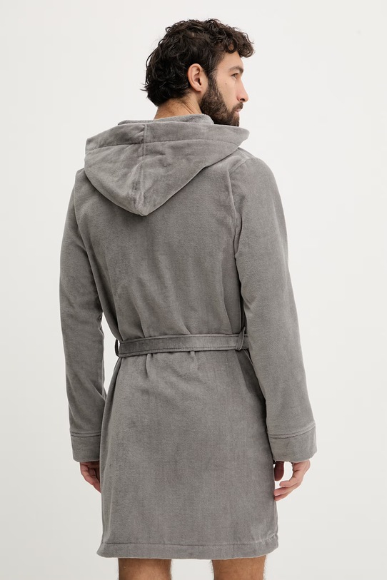 Odzież CR7 Cristiano Ronaldo szlafrok z kapturem męski bawełniany 8740.93.5 szary