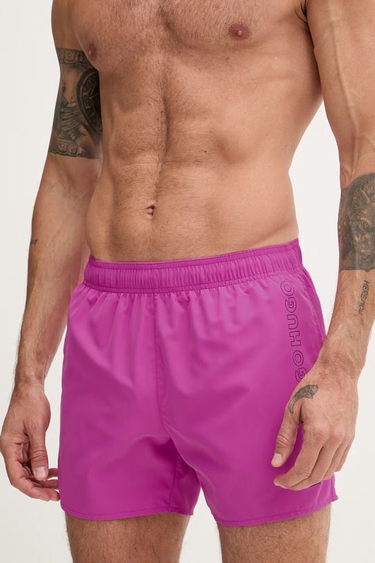 HUGO szorty kąpielowe męskie TIKI 50561111 różowy SS26