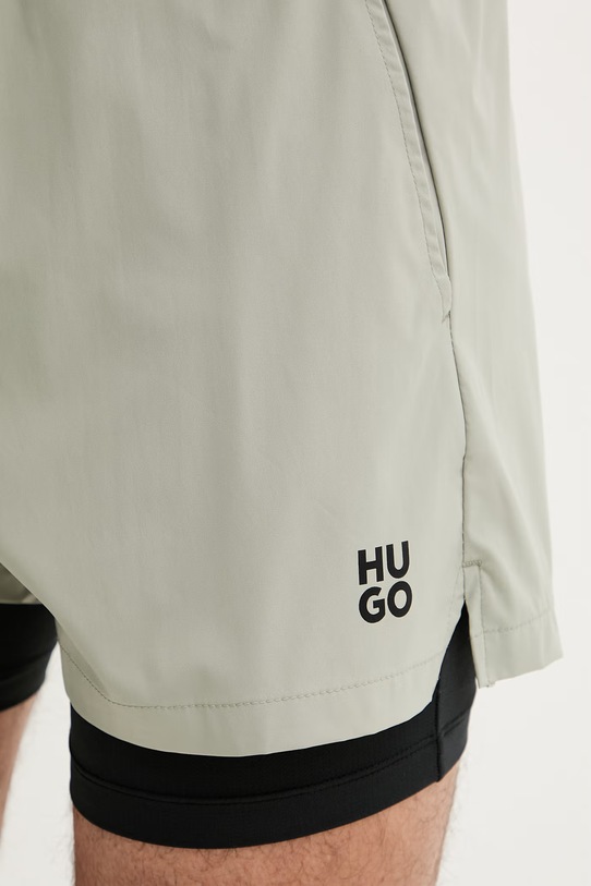 HUGO pantaloncini da bagno da uomo ACTIVE_SWIM_SHORTS verde 50561118