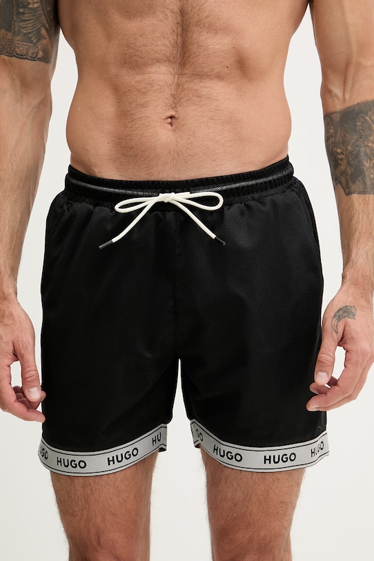 HUGO шорти для плавання чоловічі LITE_SWIM_SHORTS чорний 50561151