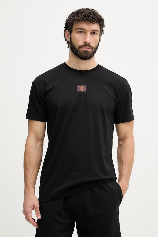 HUGO dvojdielne pyžamo pánske GALAXY SHORT SET 50559742 čierna SS26