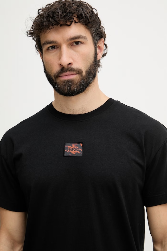 HUGO dvojdielne pyžamo pánske GALAXY SHORT SET 50559742 čierna