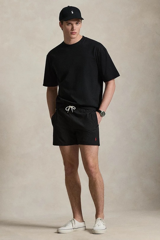 Clothing Polo Ralph Lauren swim shorts RECYCLED POLYESTER-WVN-SWIM BOTTOM 710B16721010 black