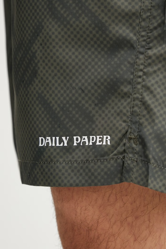 Daily Paper dotted monogram spodenki do pływania męskie zielony 2610063