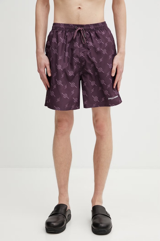 Daily Paper irregular monogram spodenki do pływania męskie fioletowy 2610066